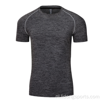 Groothandel volwassen fitness Sport Men T-shirt met korte mouwen